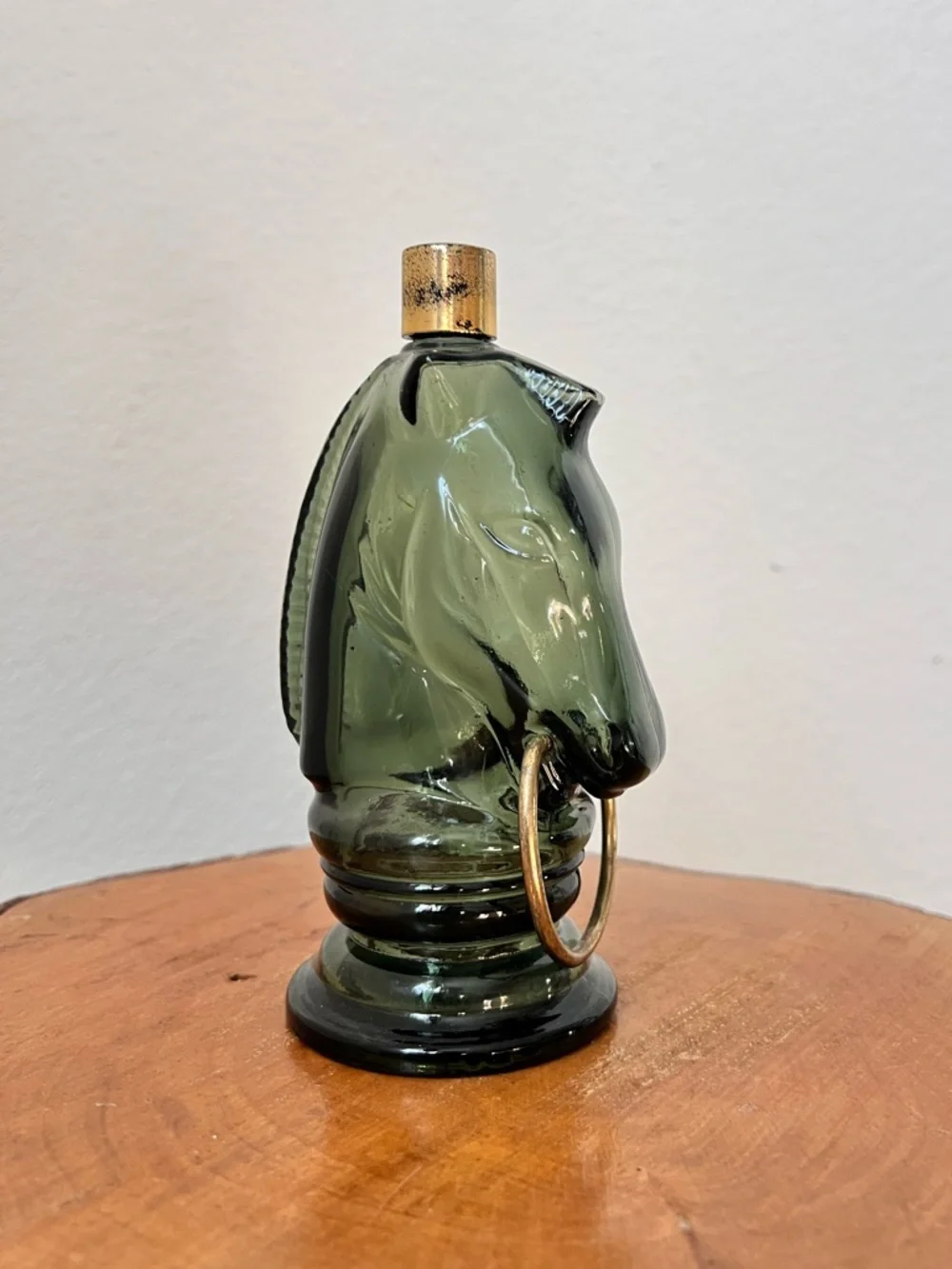 Vintage Avon Wild Country Green Pony Horse Decanter Glass Bottle Collectible‎